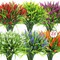 24-Bundle Artificial Outdoor Flowers – UV-Resistant Faux Lavender and Monkey Grass Plants for Porch, Garden, Window Boxes, Office, and Home Décor (Mixed Colors)